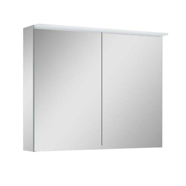 Univerzálna zrkadlová skrinka EXTRA 80 cm, dvojdverová, s LED osvetlením